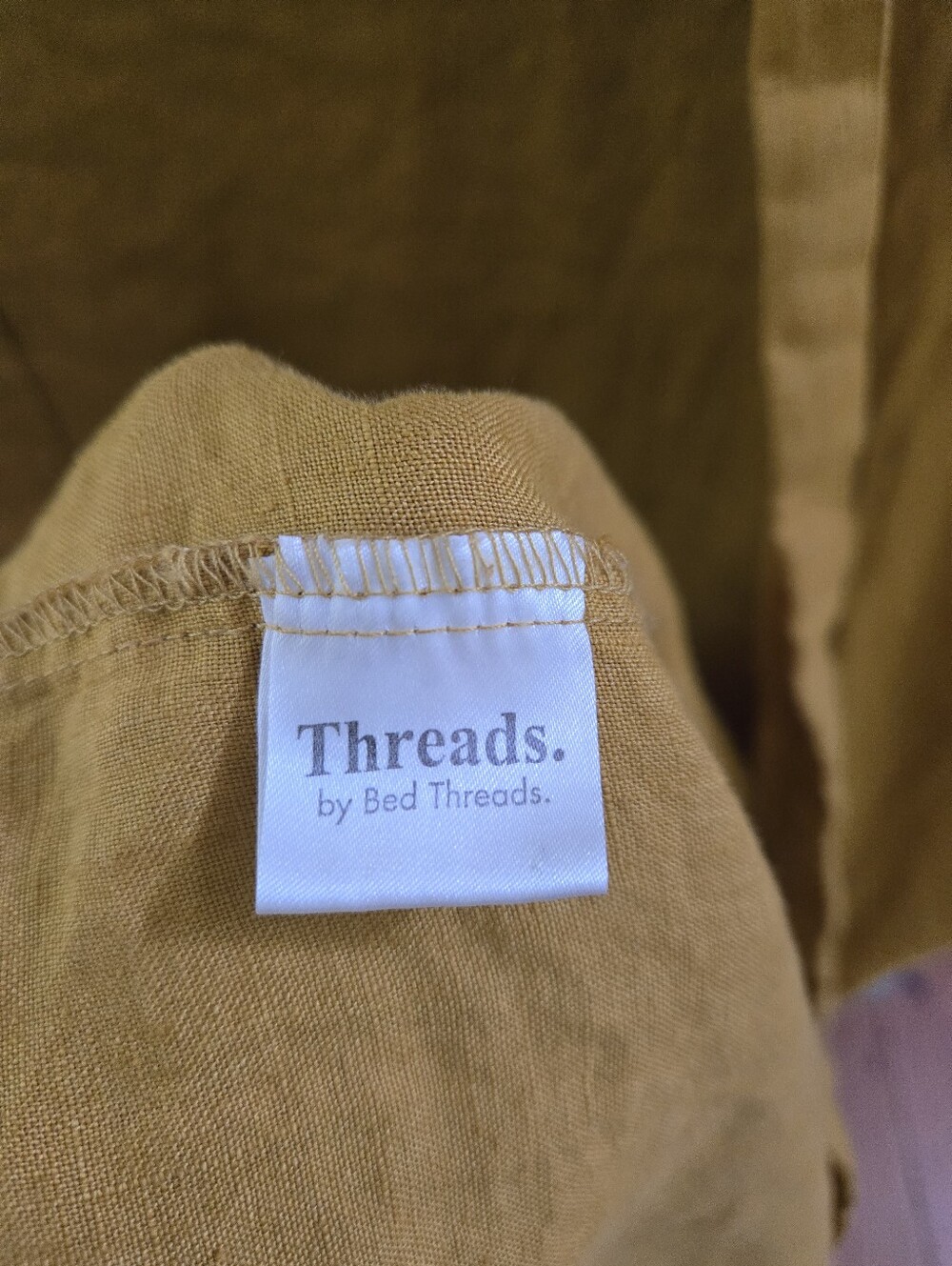 Threads By Bed Threads 100% Linen Robe - Picture 5 of 7